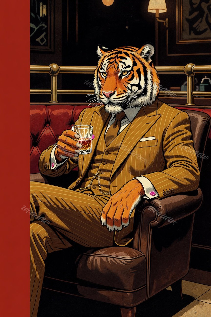 Tiger in Pinstripes