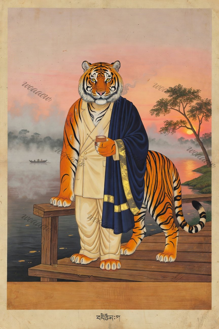 Tiger on the Jetty