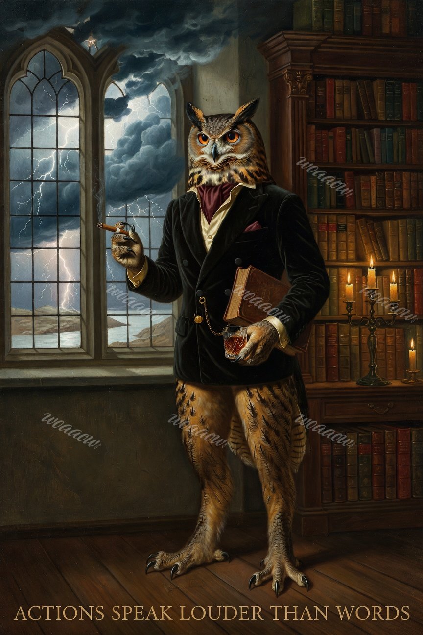 Owl Before the Lightning