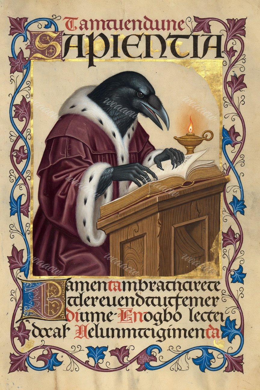 Raven at the Lectern