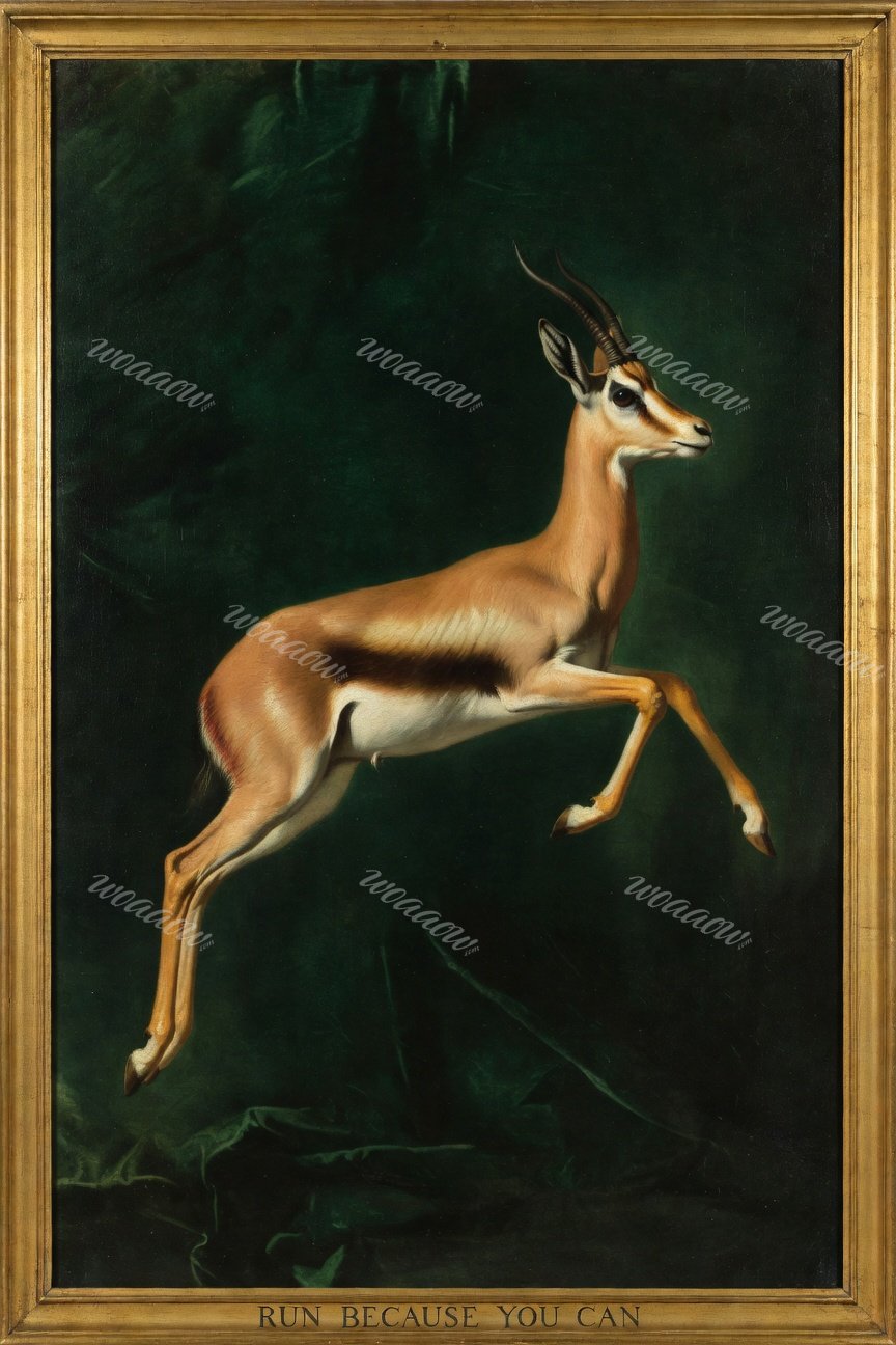Gazelle in a Gilt Frame
