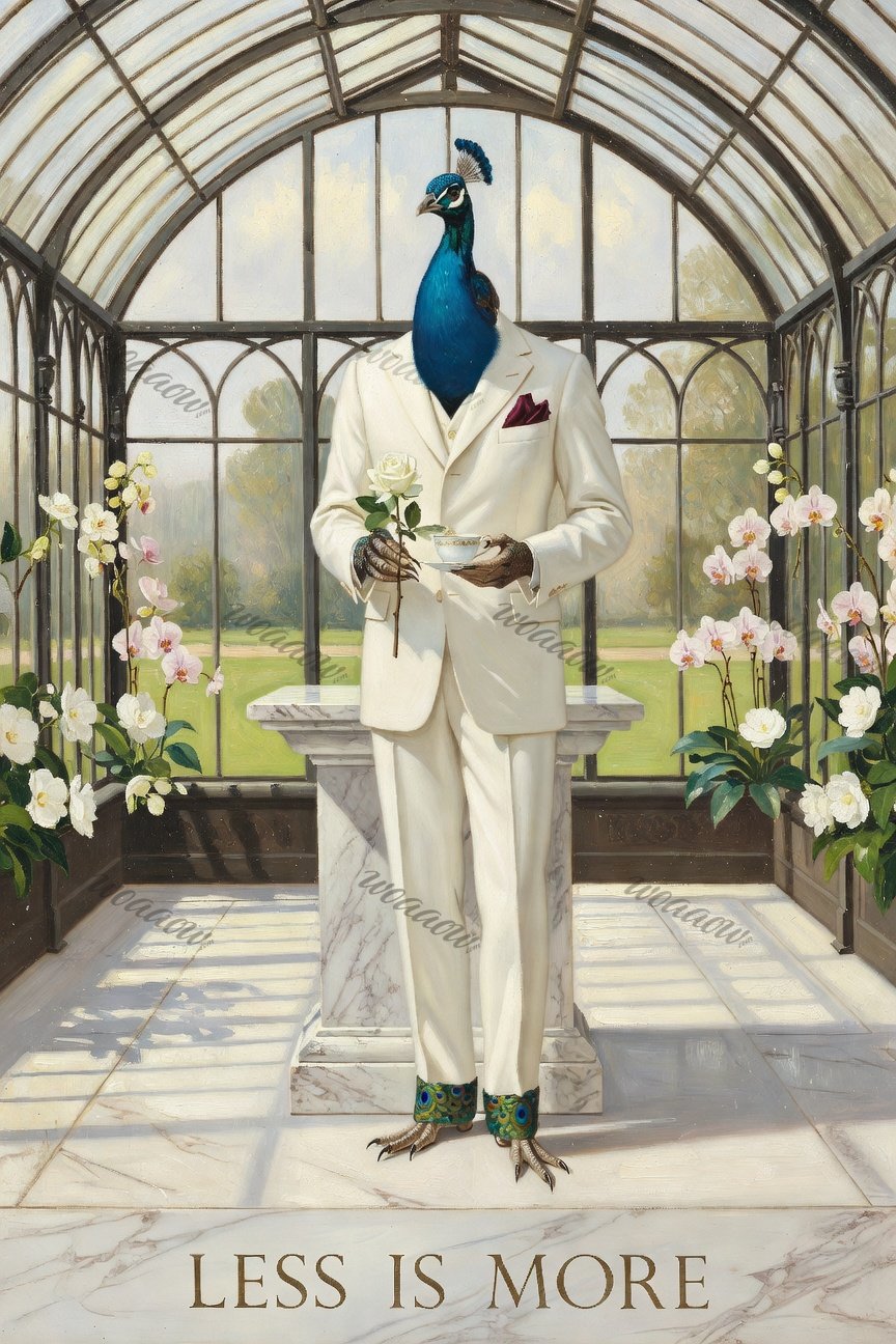 Peacock in the Glasshouse
