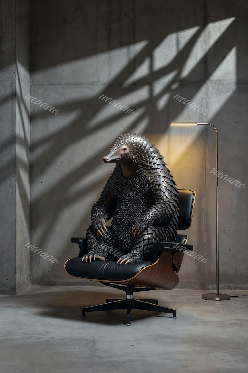 Pangolin in the Lounge Chair