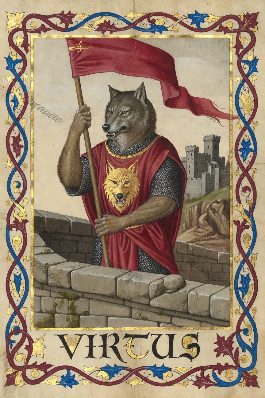Wolf with the Banner