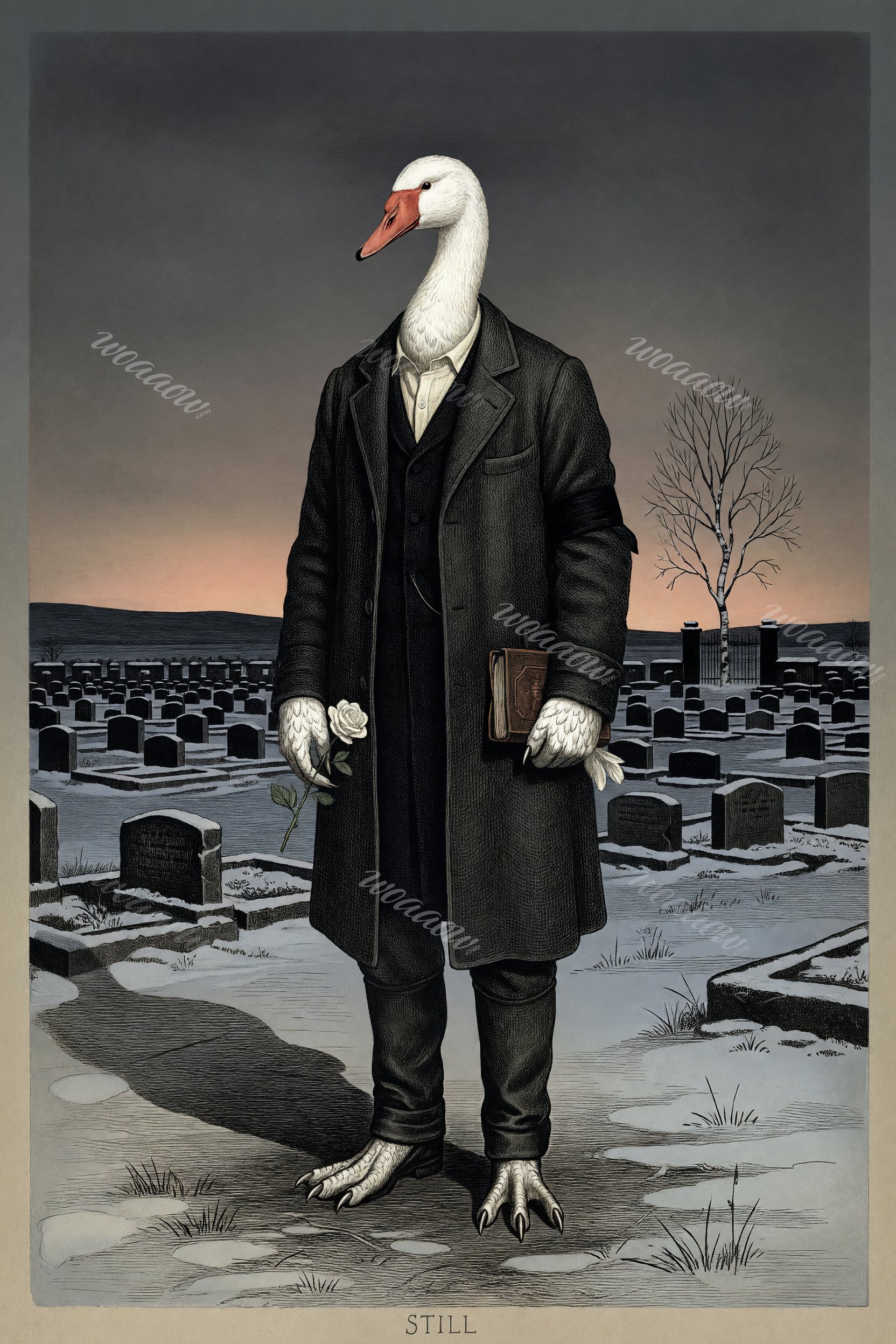Goose in the Snow