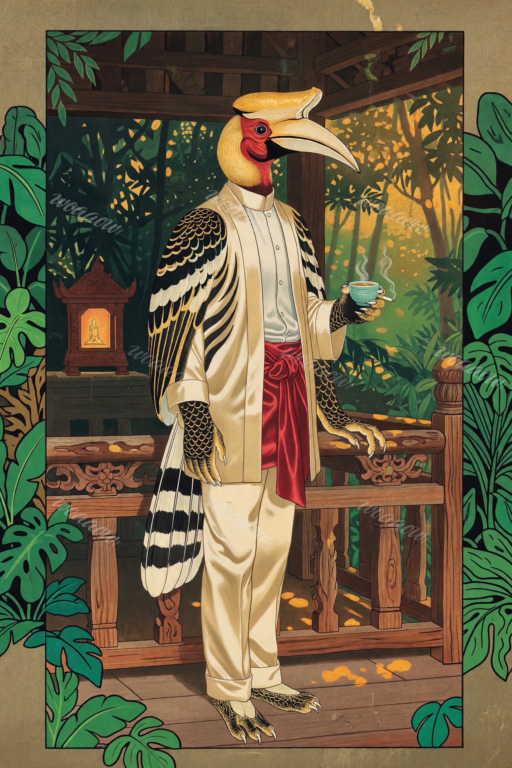 Hornbill with Tea