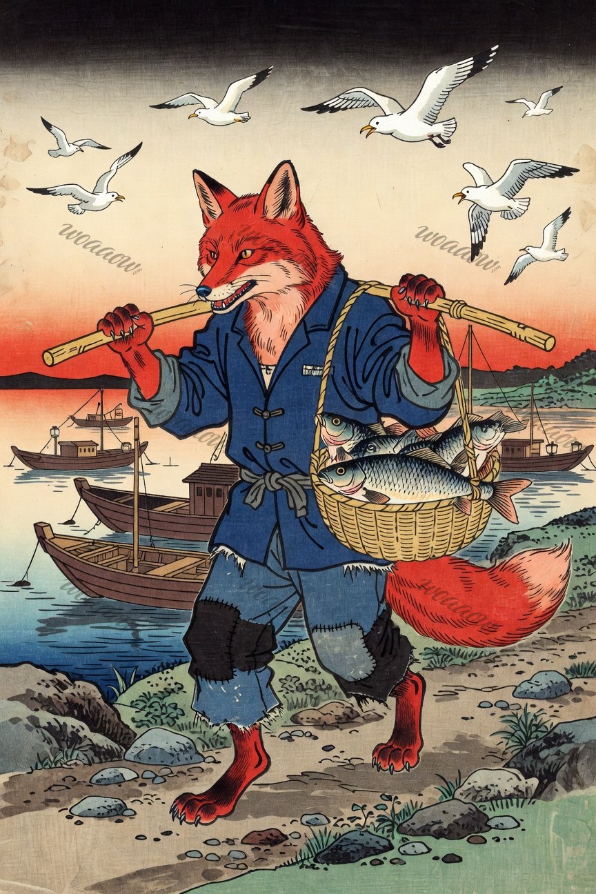 Fox with the Catch