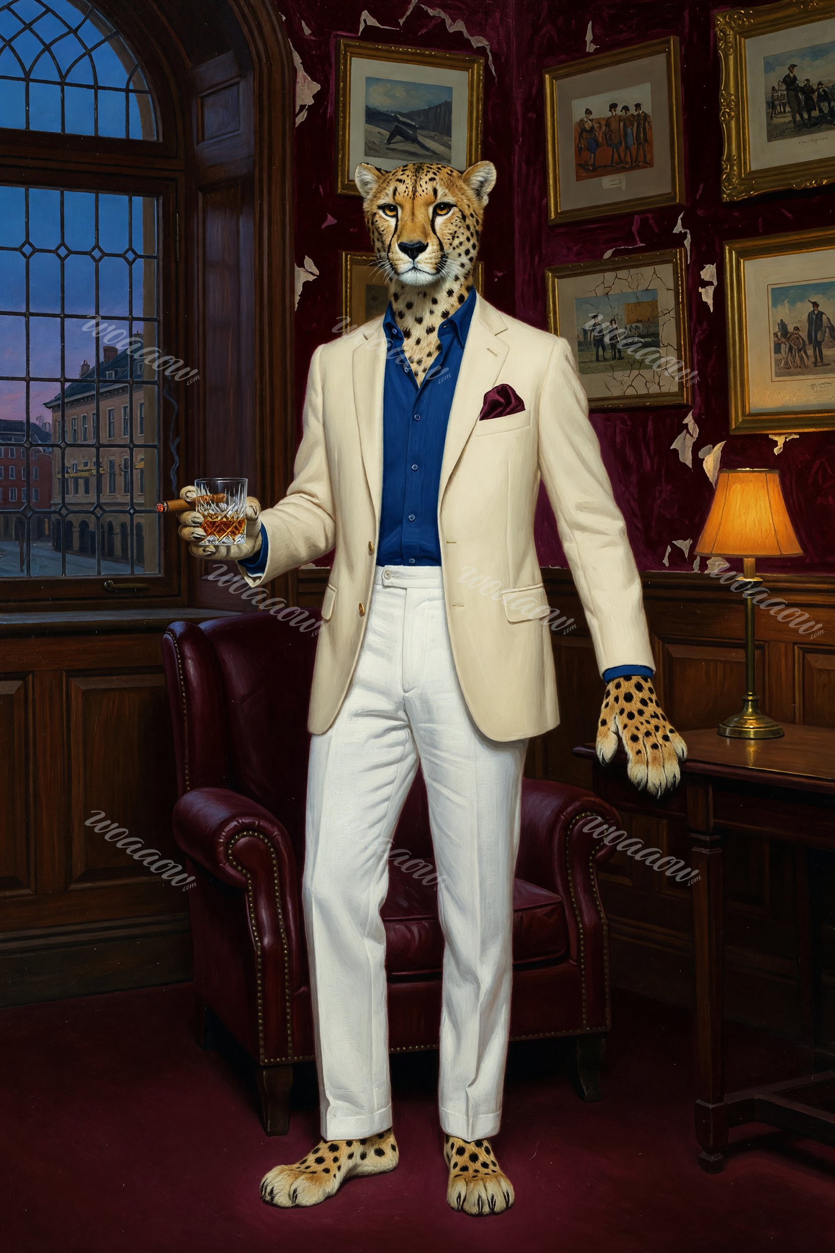 Cheetah in the Study