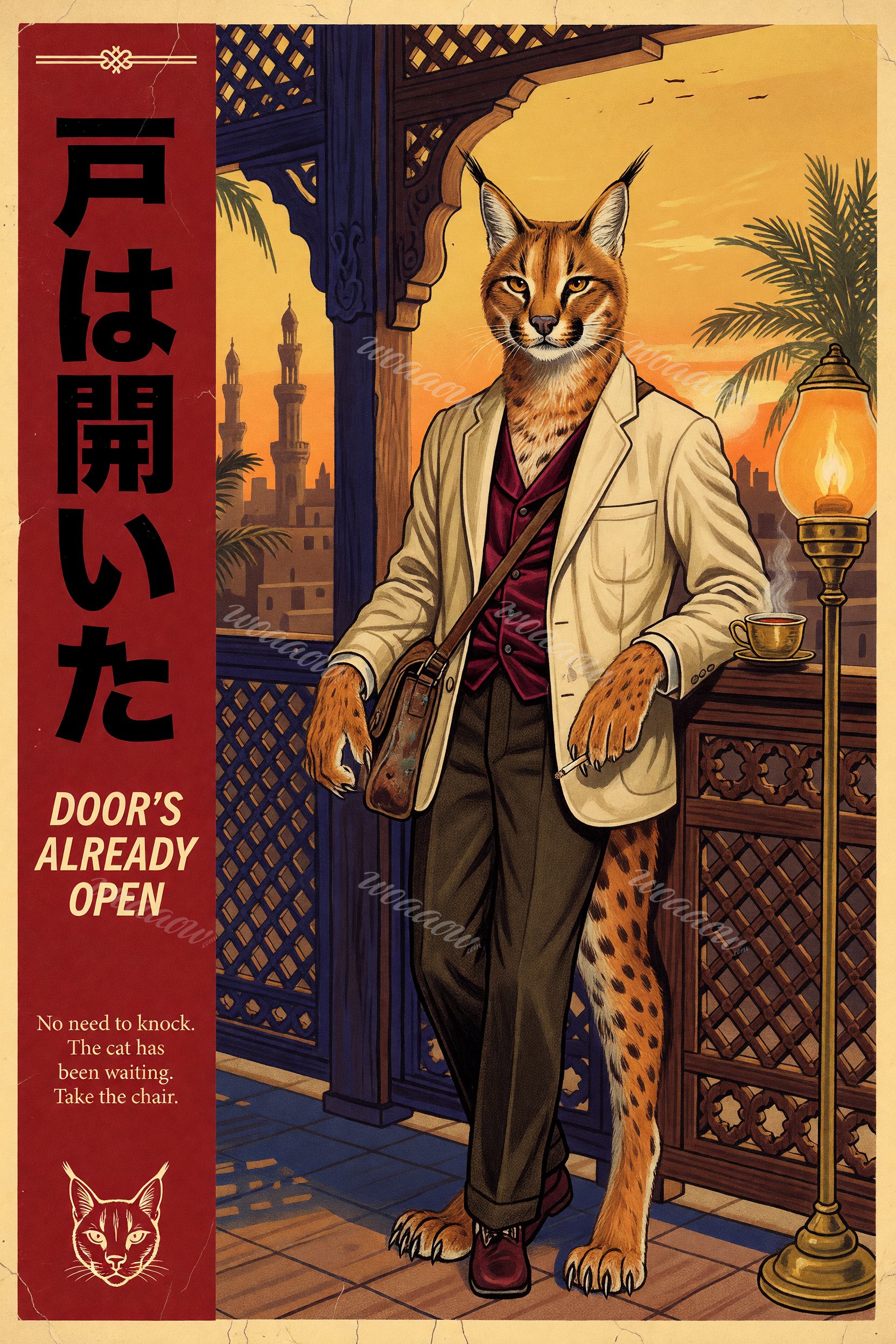 Caracal at Dusk