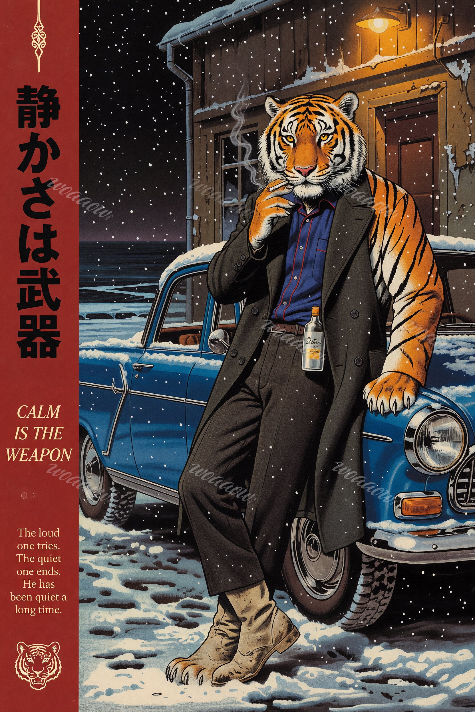 Tiger in the Snow