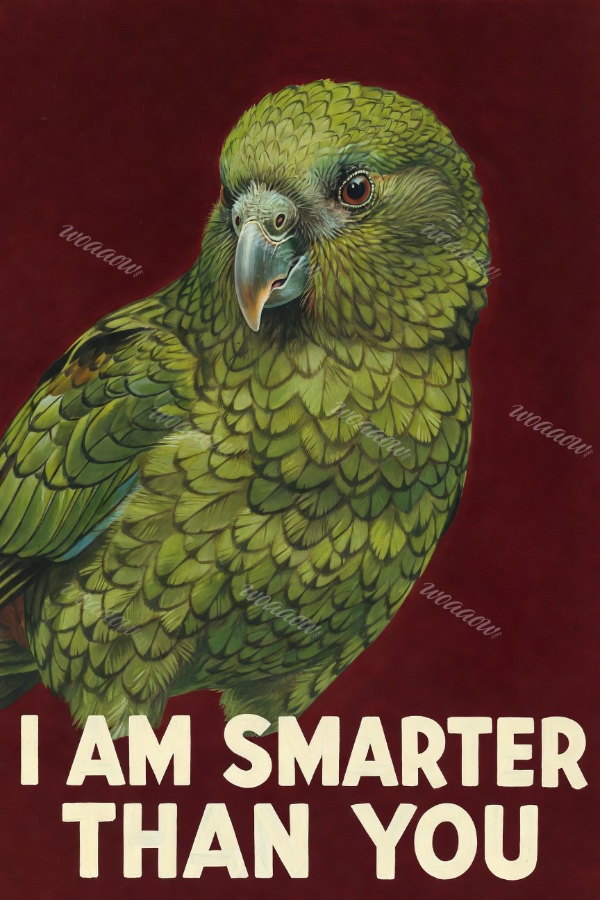 Kakapo on Red