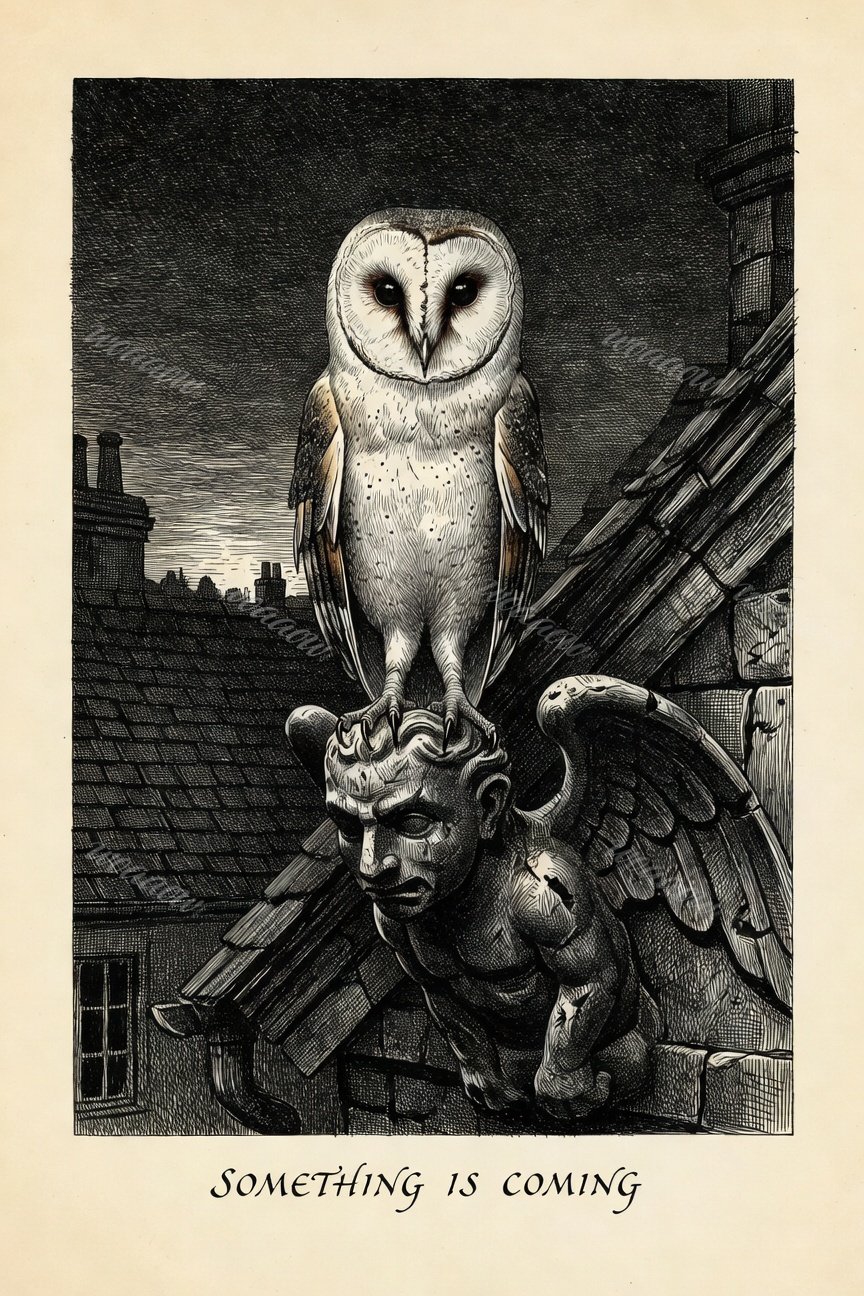 Owl on the Gargoyle