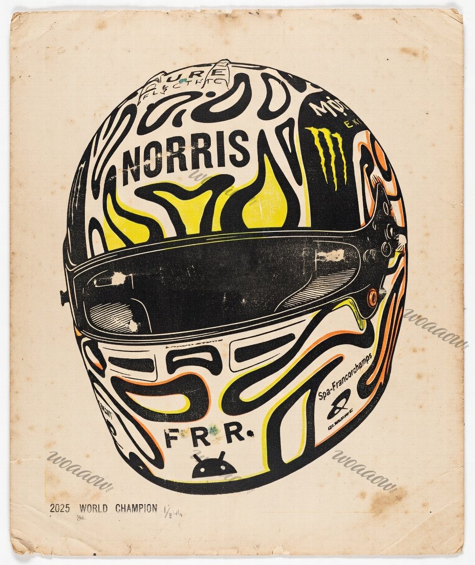 Helmet on Aged Paper