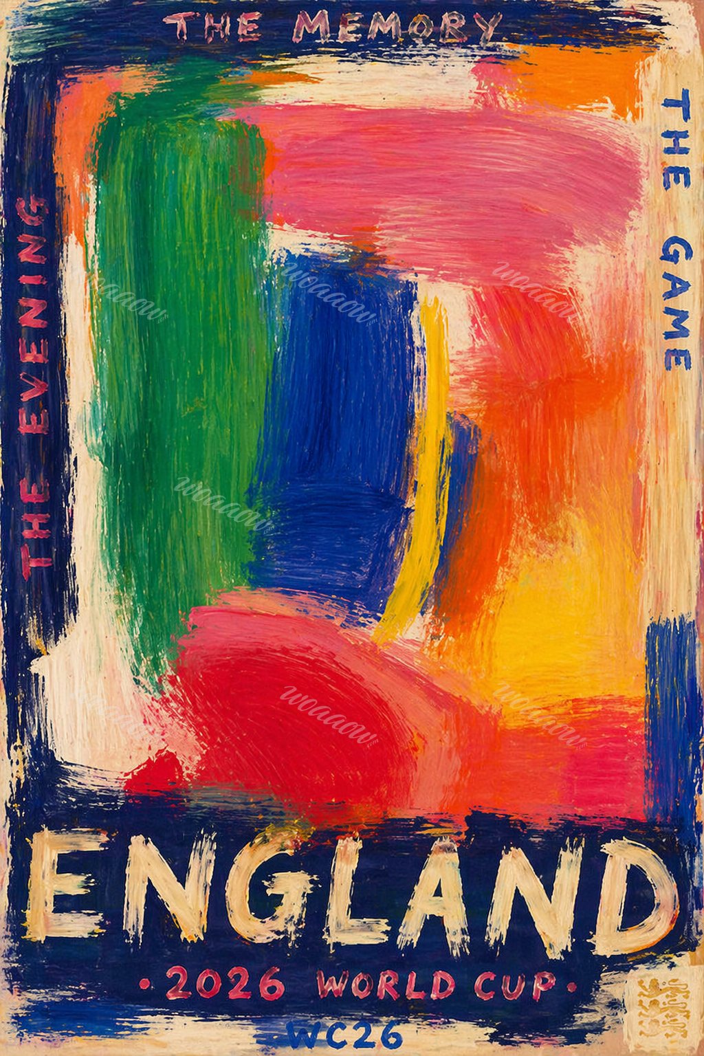 England in Thick Paint