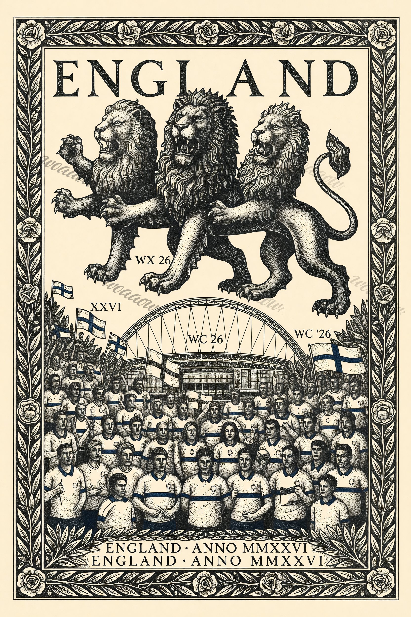 Three Lions and the Arch