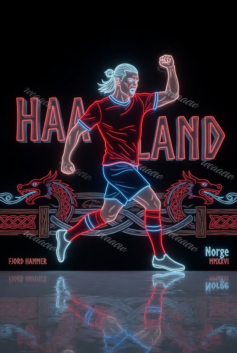 Haaland in Neon