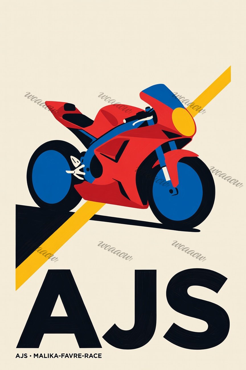 Red AJS on the Stripe