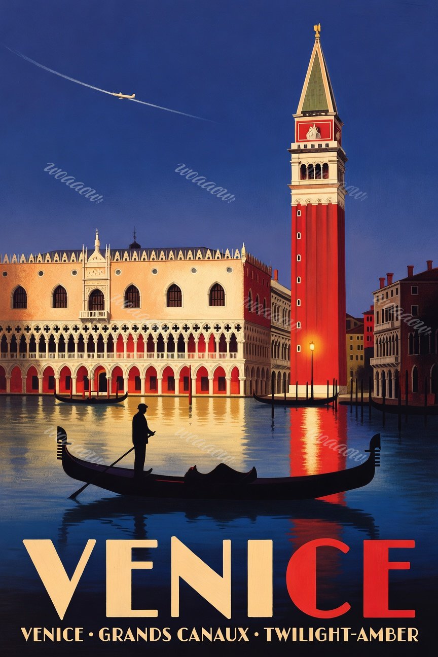 Gondola and Red Tower