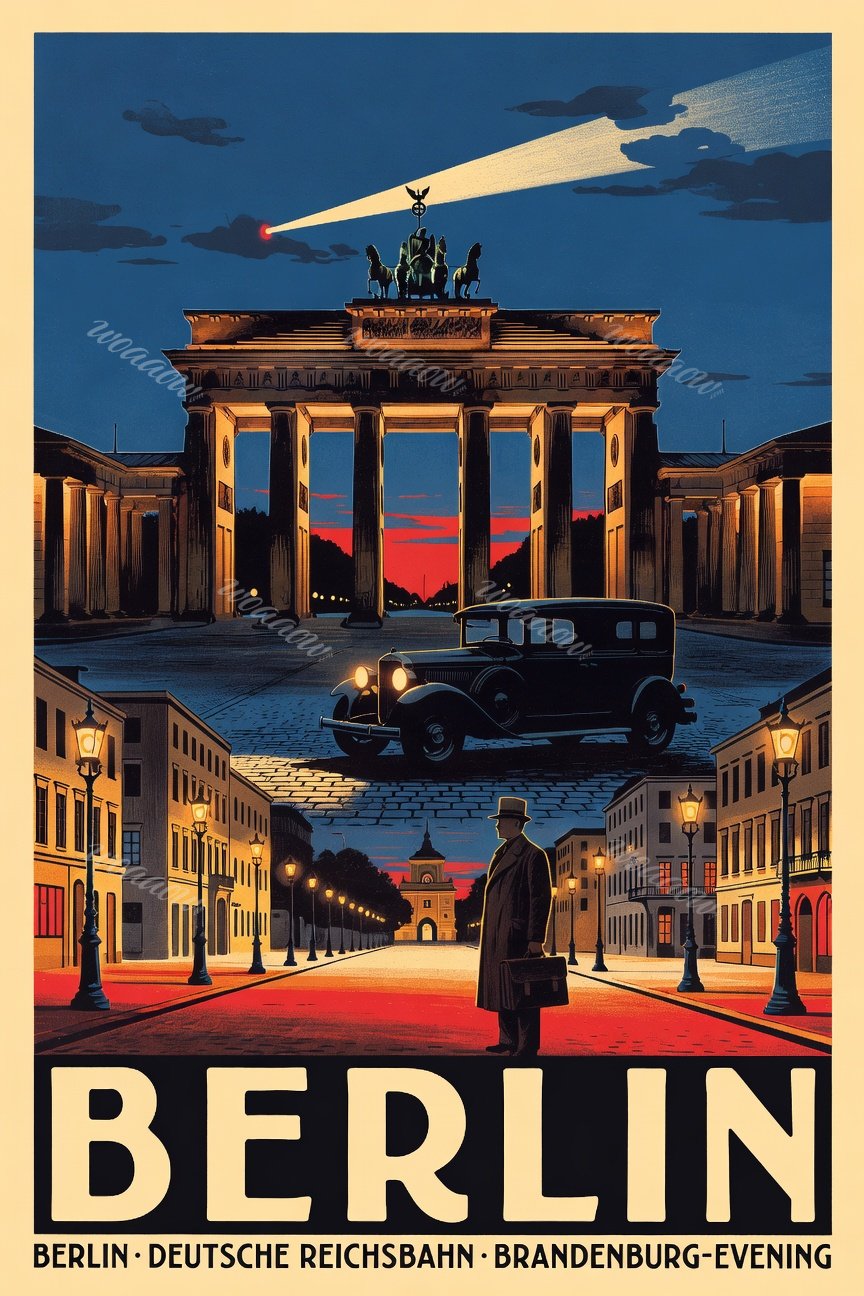 Car at Brandenburg Gate