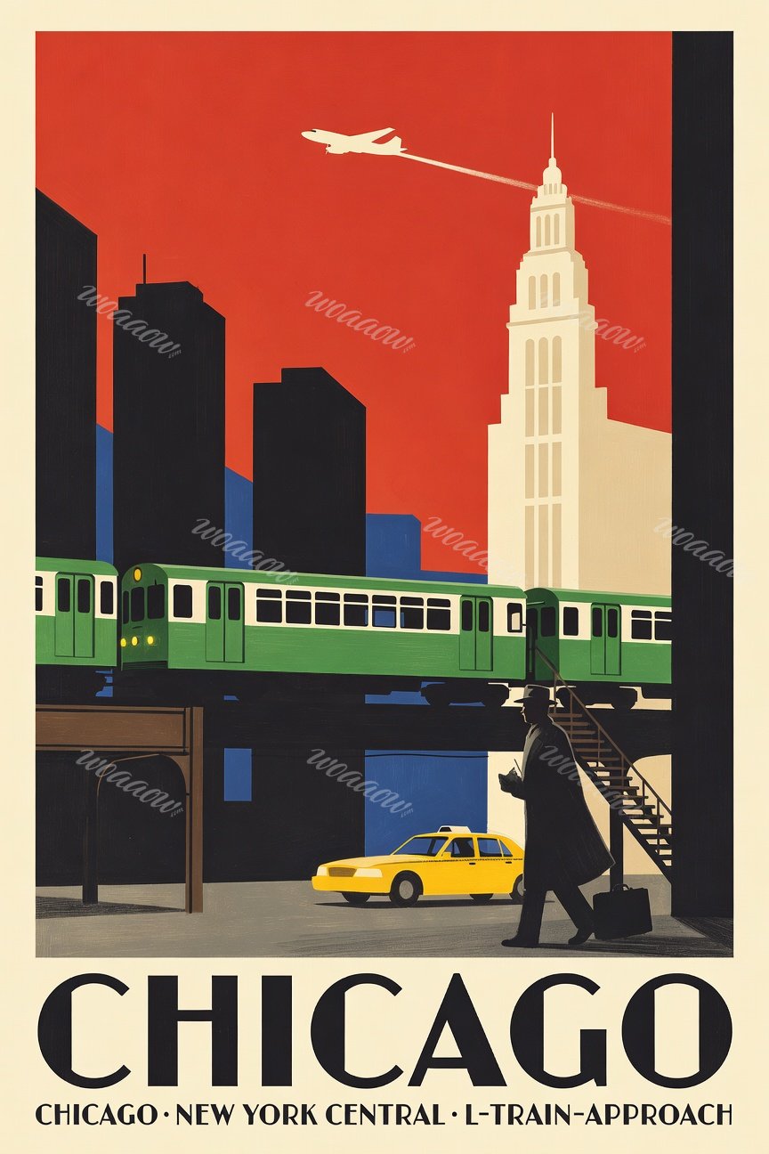 Elevated Train, Yellow Taxi