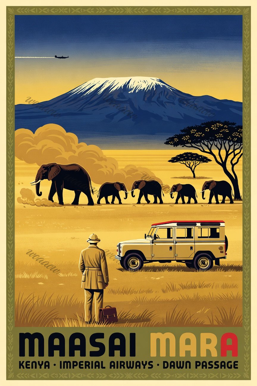 Elephants at Dawn