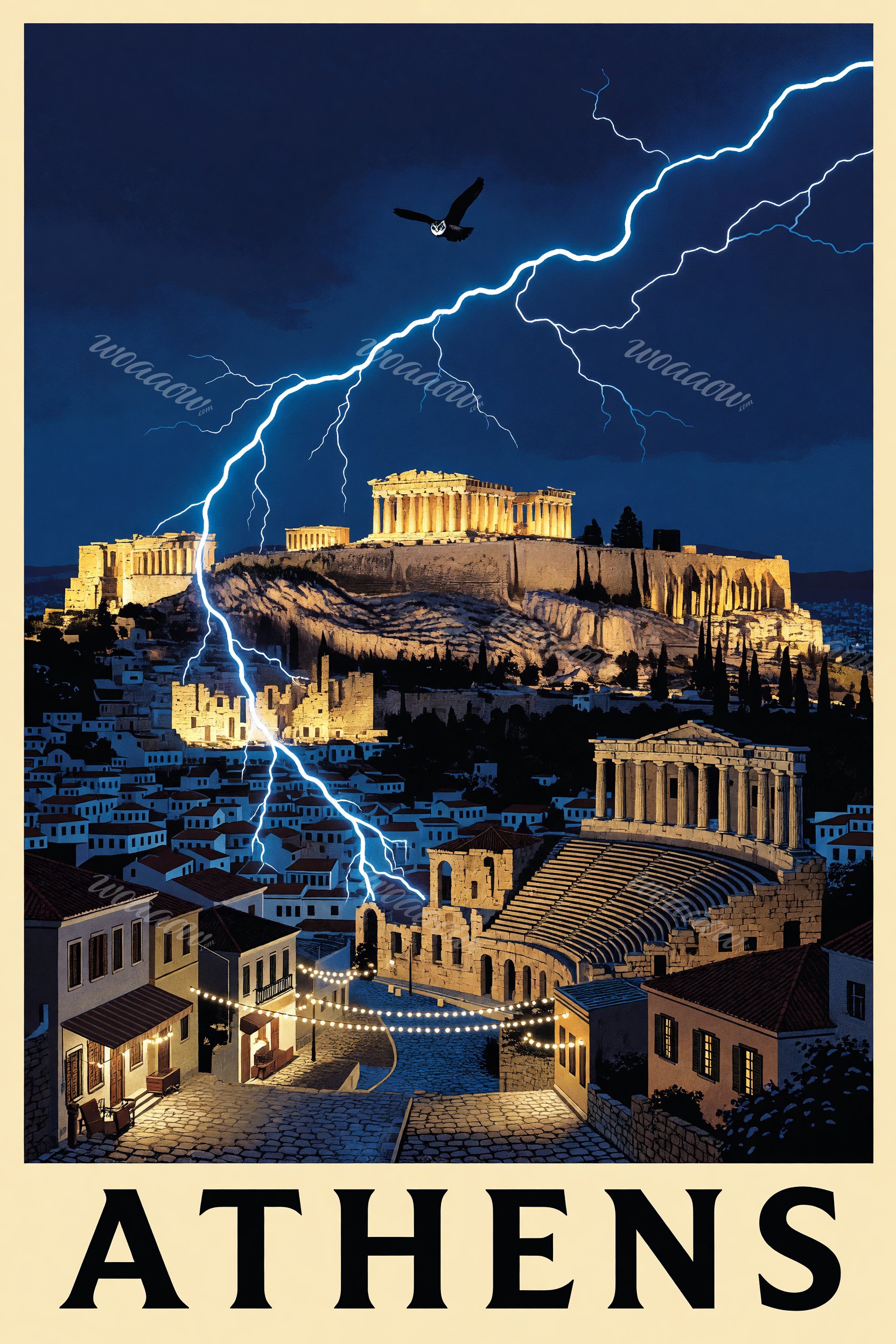 Lightning on the Acropolis