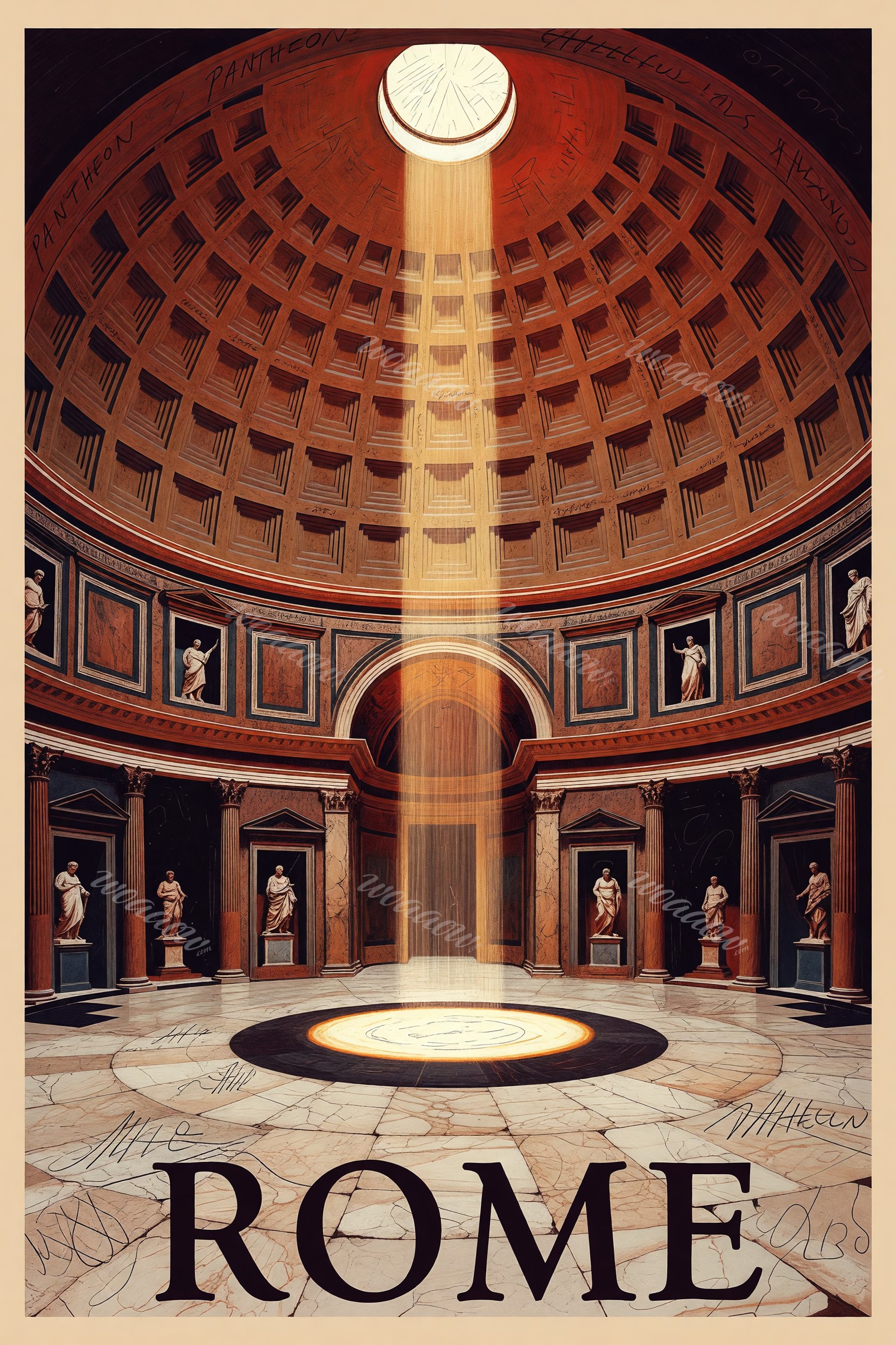 Beam Through the Oculus