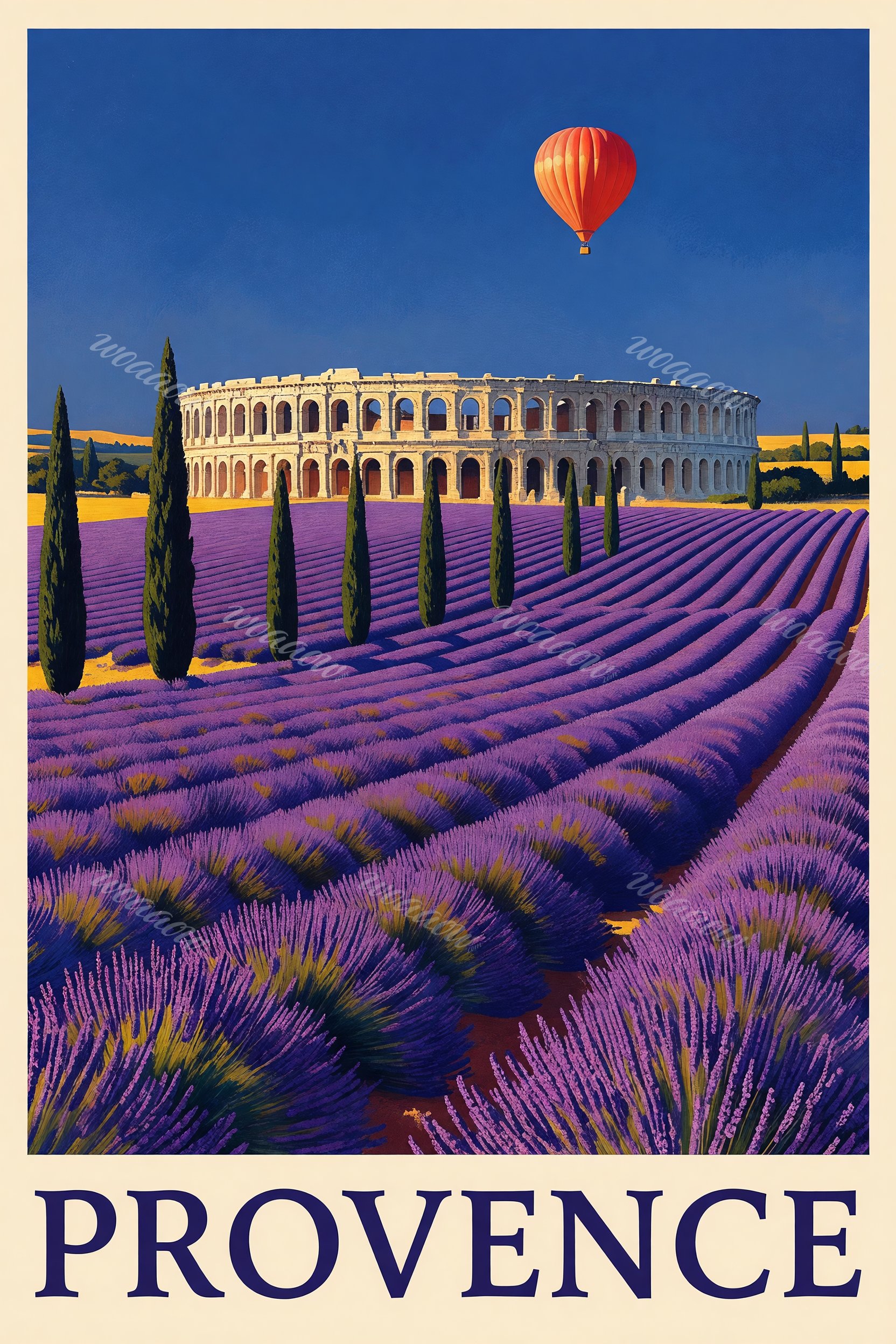 Balloon Over the Rows
