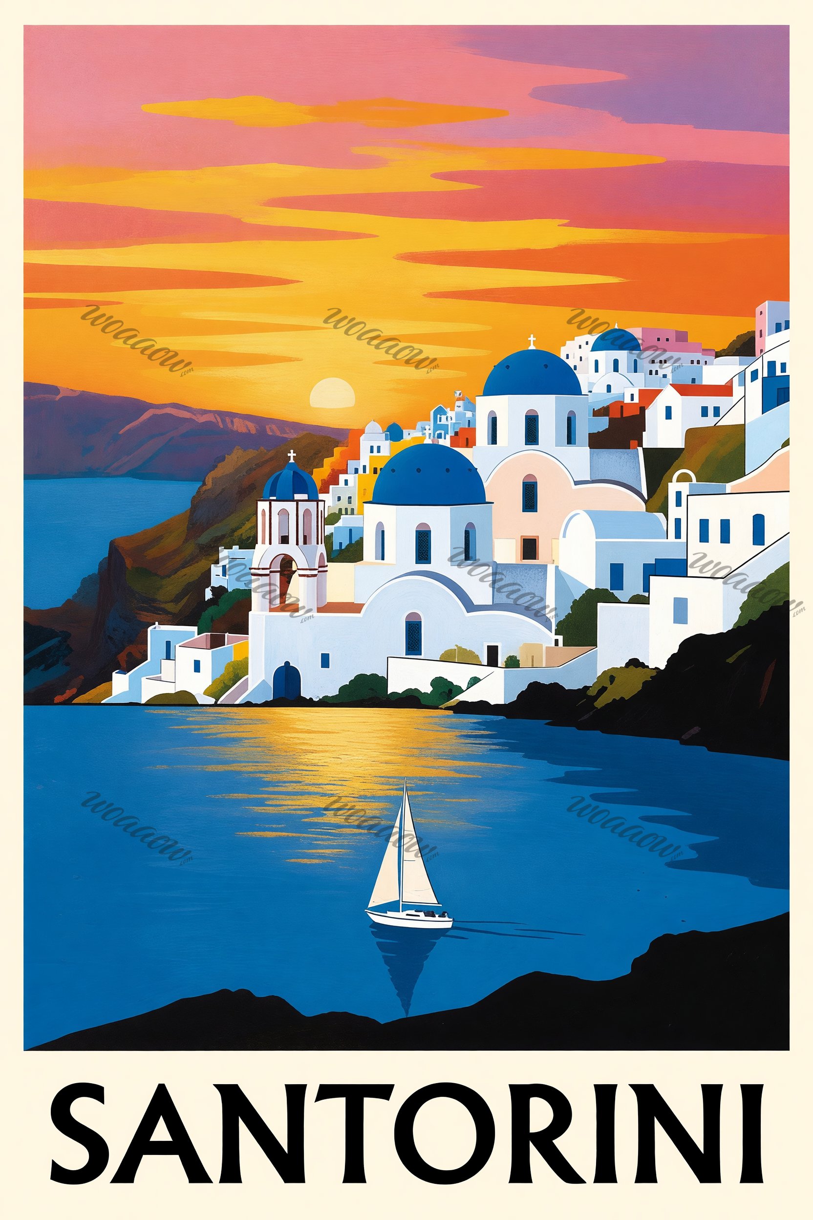 Sail Below Blue Domes