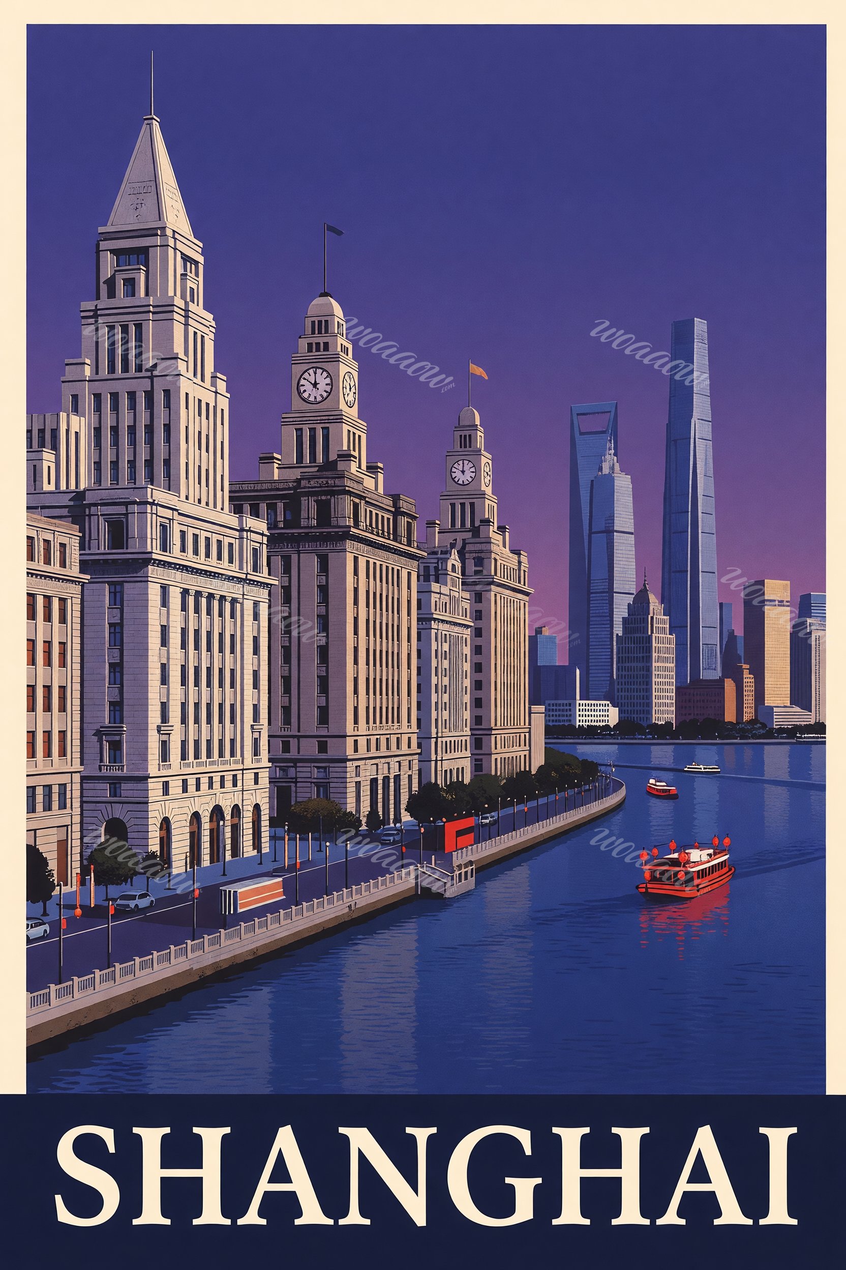 Clock Towers on the River