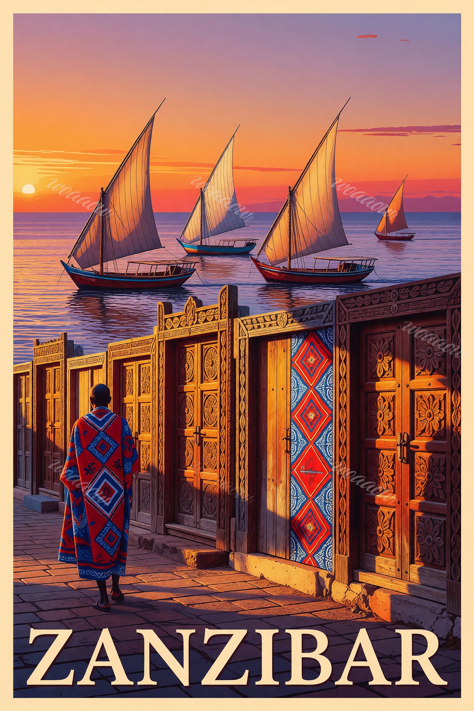 Dhows Past the Doors
