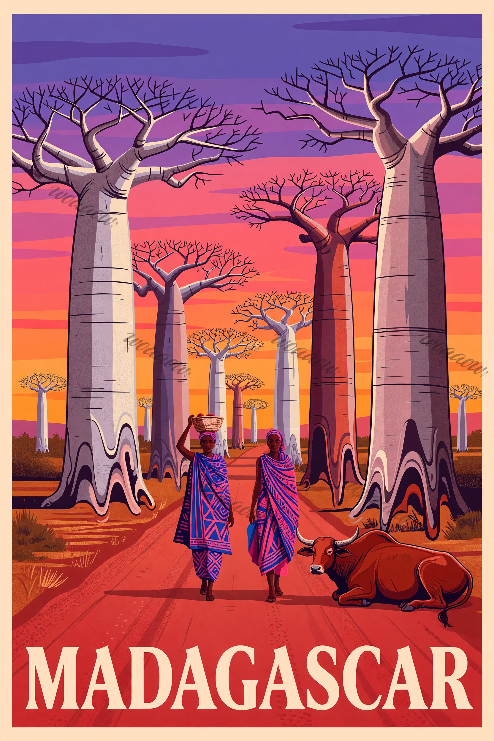 Road Between the Baobabs