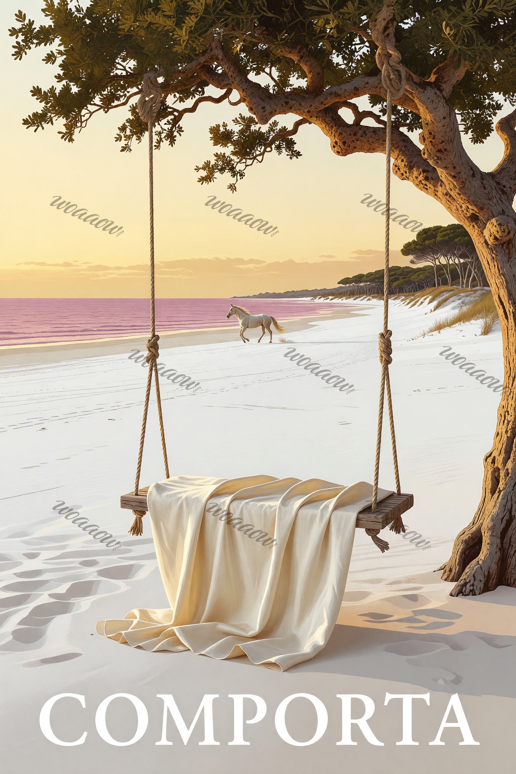 Cloth on a Rope Swing