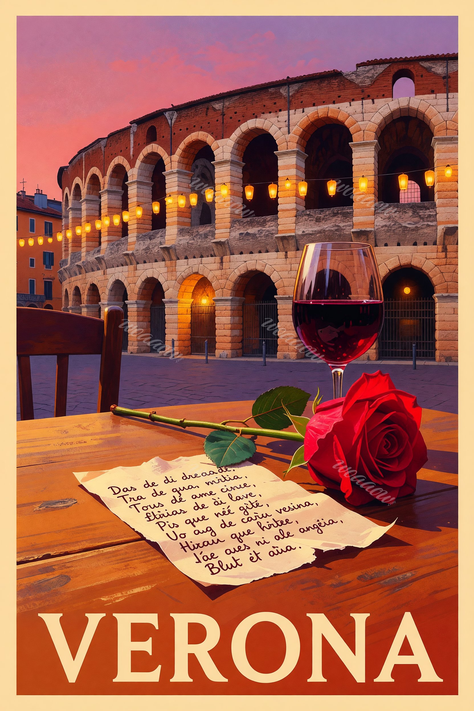 Rose Before the Arches
