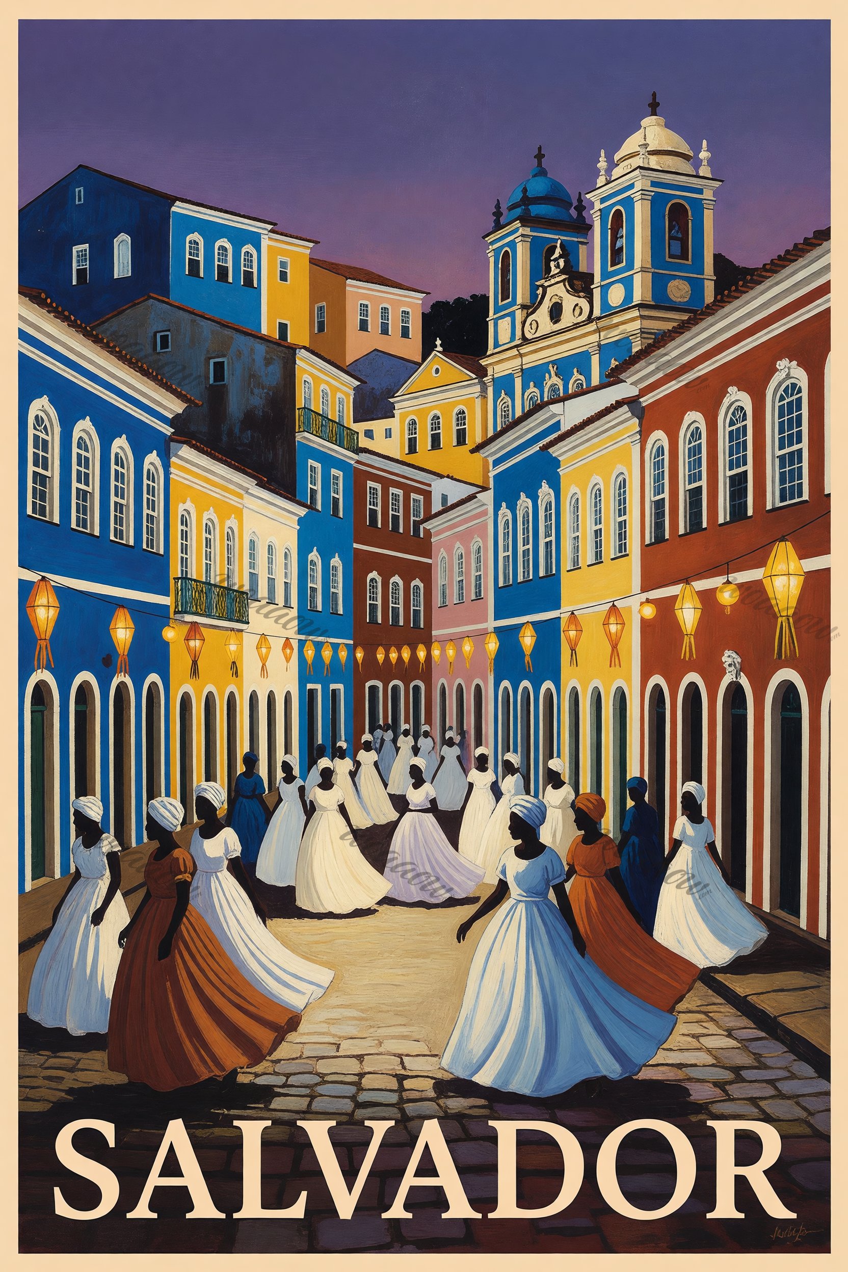 White Dresses in the Lane