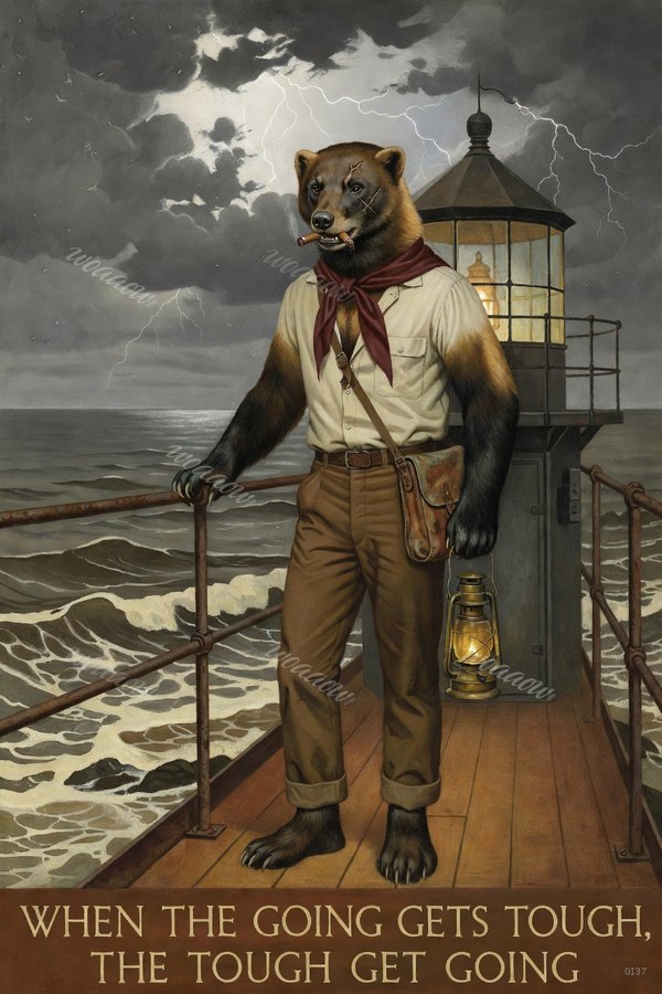 Wolverine Wyeth Maine Lighthouse