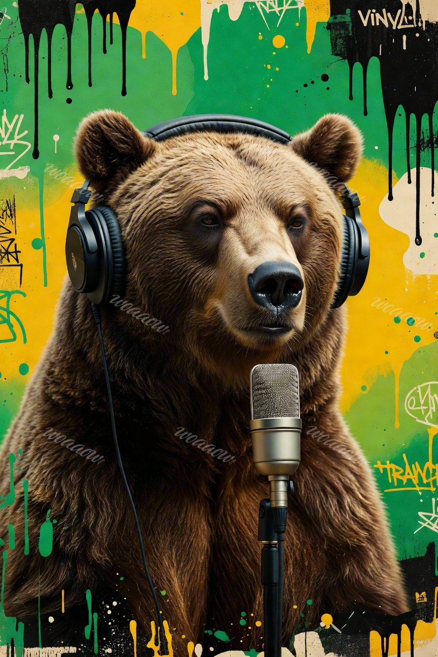 Bear At The Mic