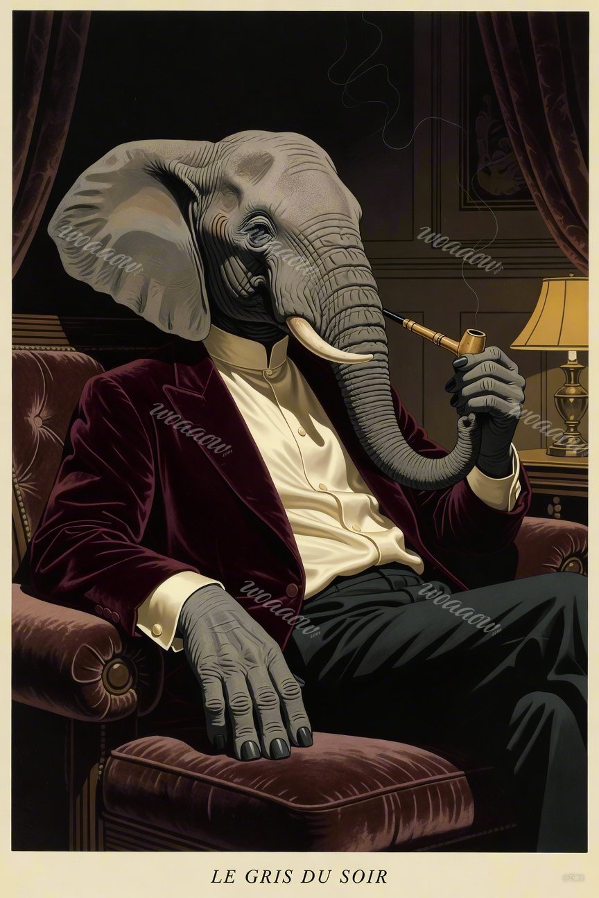 African Elephant In Nagel