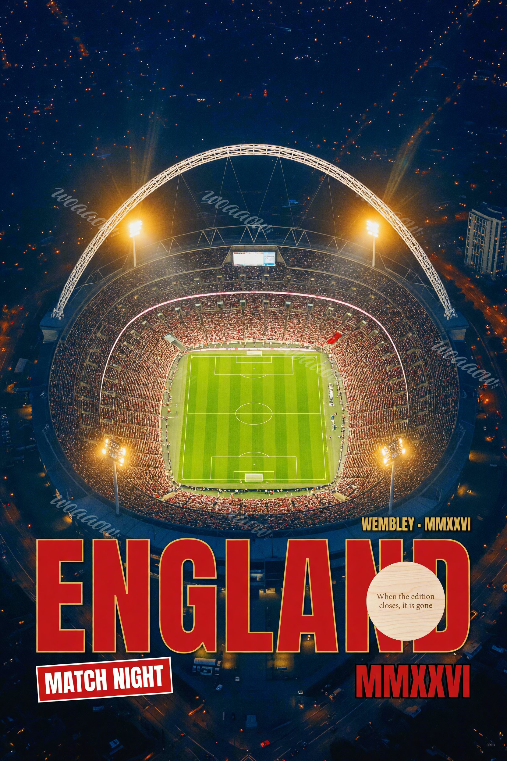 Wembley Night From Above