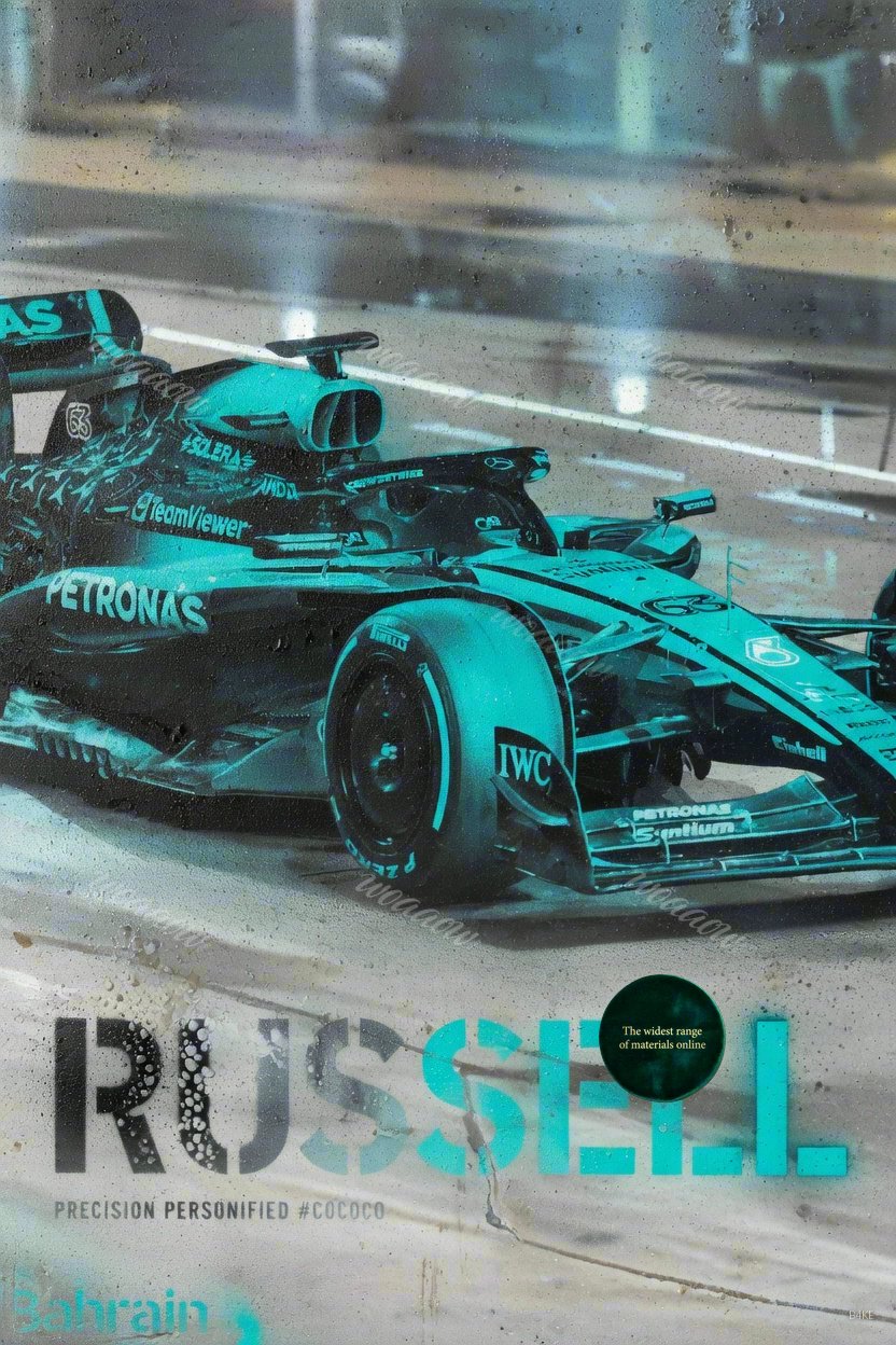 Bahrain Cyan Silkscreen