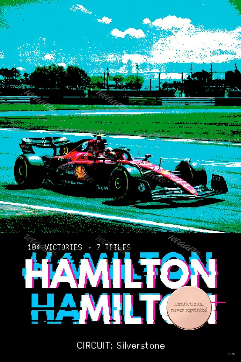 Silverstone Halftone Glitch