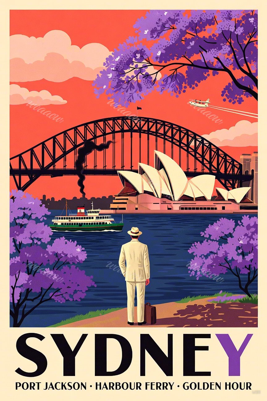 Sydney Harbour Jacaranda